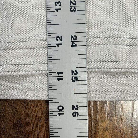 Tommy‎ Bahama Supima Cotton Blend Large Off White Polo Golf Shirt READ - Picture 5 of 6